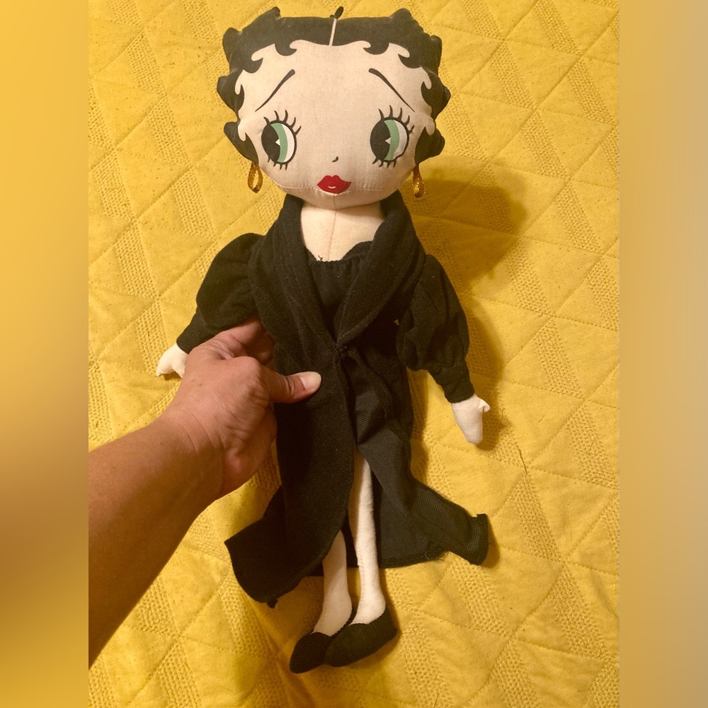 Betty Boop Black and White Plush Doll